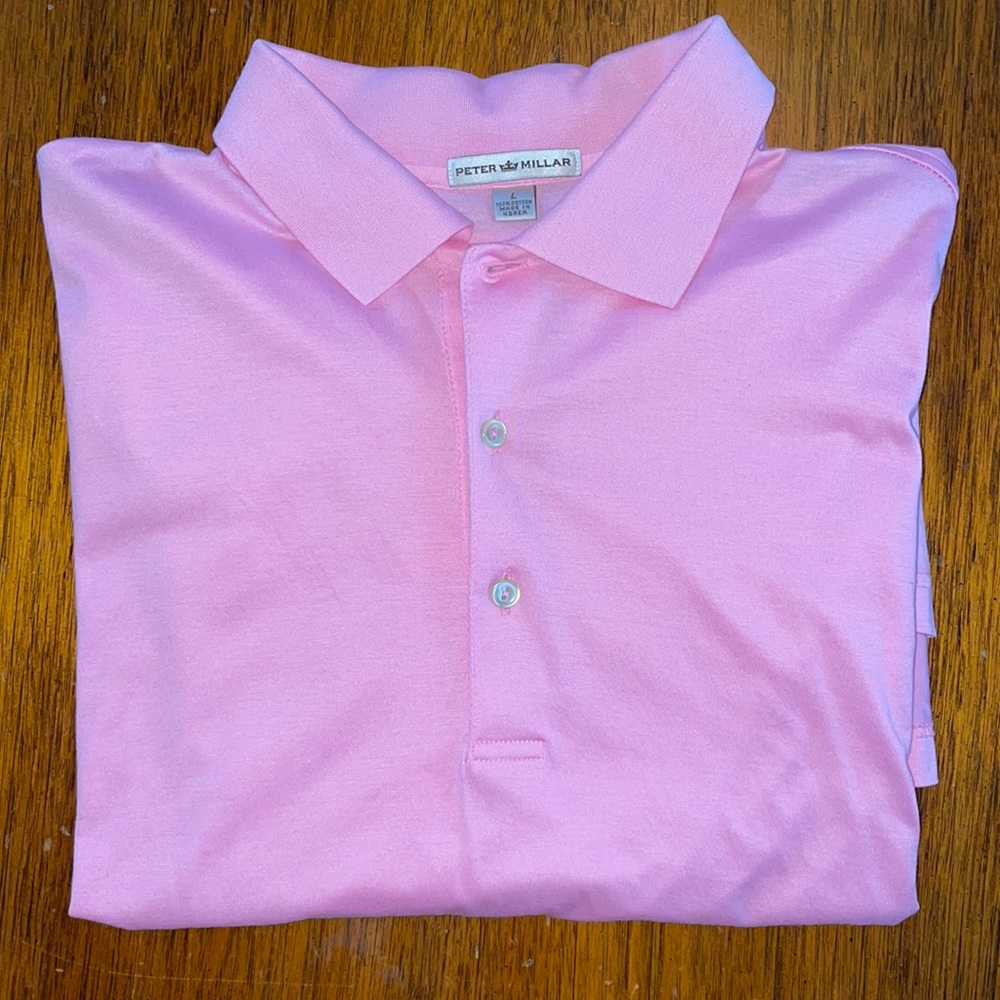 Peter Millar Pink Polo Shirt